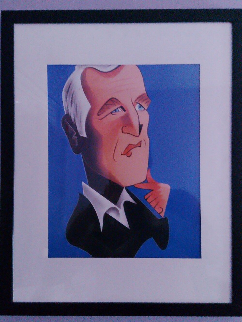 14"x12" caricature of Paul Newman by RIsko
